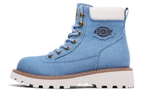 Dickies British Trendy Versatile Combat Boots Men's Light Blue