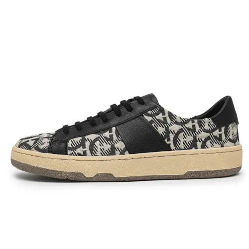 ENRICO COVERI Top Grain Cow Leather Lightweight Low top Casual Shoes Men's