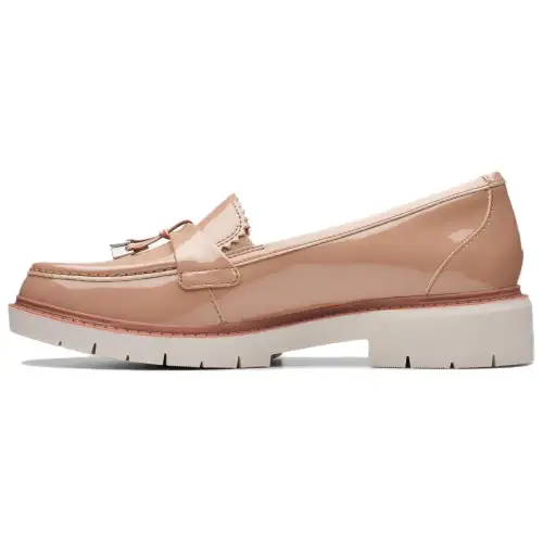 Clarks Leather Loafers Women's Warm Beige