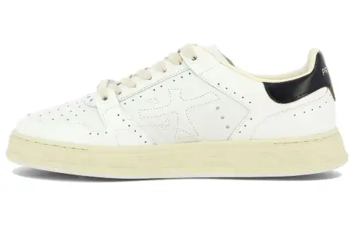PREMIATA Leather Minimalist Fashion Low top Skateboard Shoes Men's White