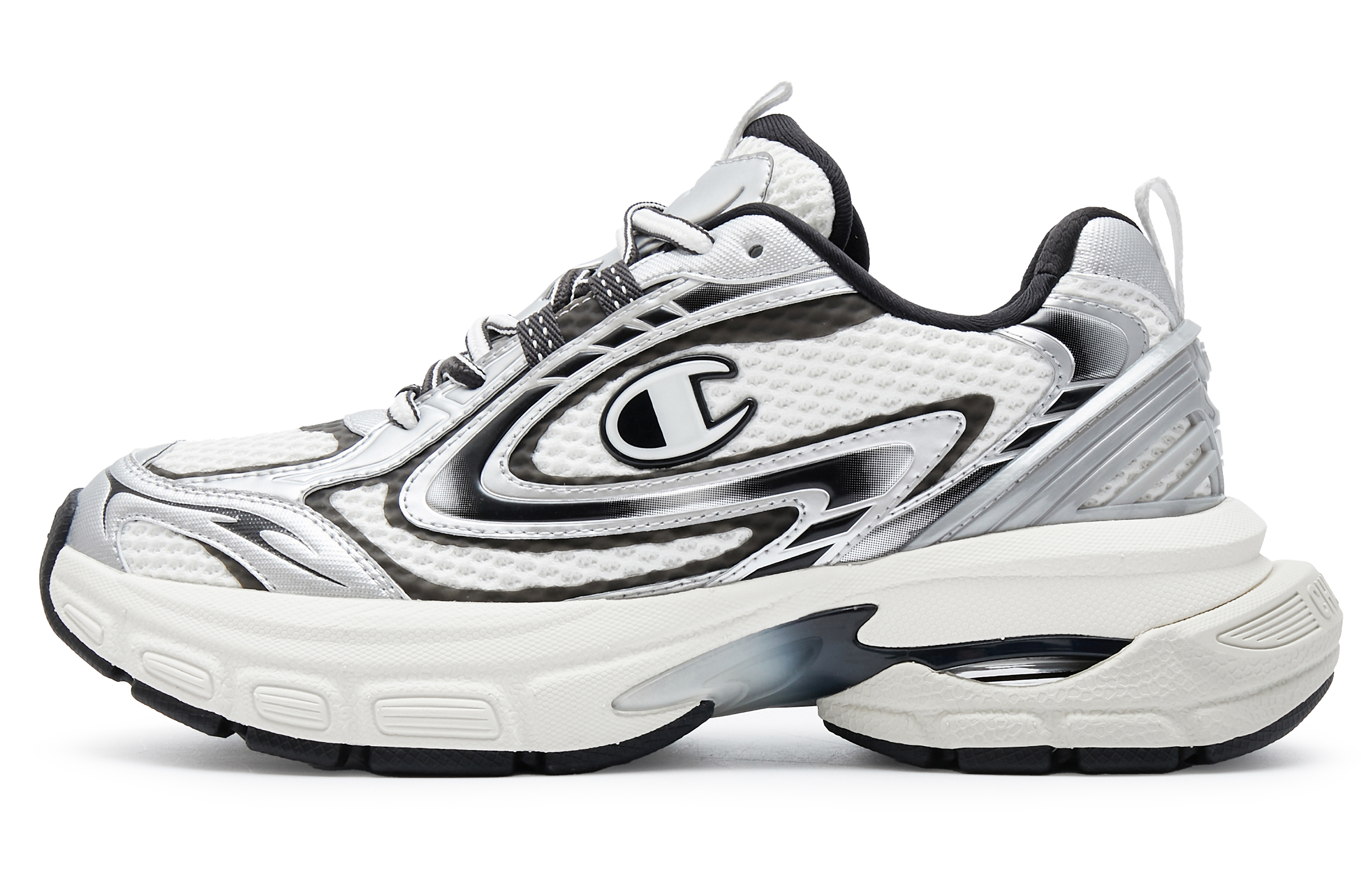 Champion Slip Resistant Running Shoes Men’s Black White