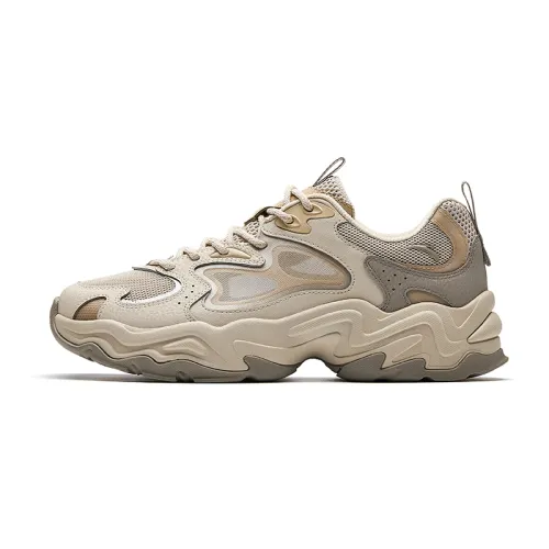 Anta Meteorite VENT Slip Resistant Abrasion Resistant Low top Casual Shoes Men's Khaki