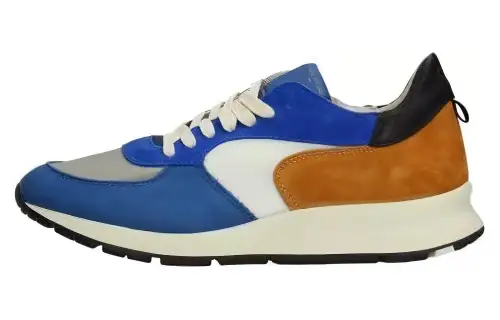 PHILIPPE MODEL Low top Casual Shoes Men's Blue Brown