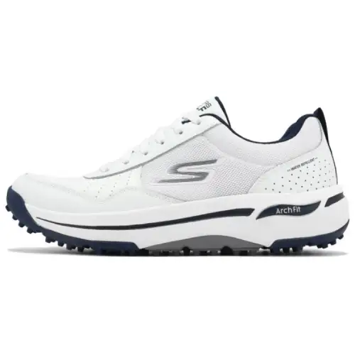 Skechers Go Golf Arch Fit Line Up Comfortable Cushioning, Wear Resistant Low top Golf Shoes Men's White