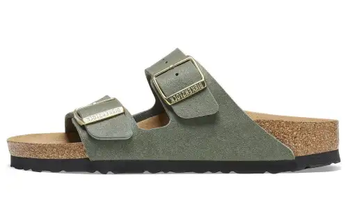 Birkenstock Slide Slippers Women's Light Green Regular
