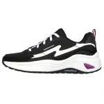 Skechers D'LITES WAVE Low top Casual Shoes Women's Black White