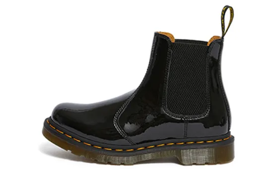 Dr. Martens 2976 Patent Leather Chelsea Boots 'Black' Women's