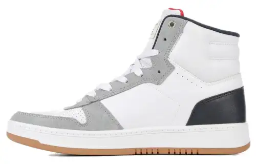 Levis Coverage Slip Resistant High top Skateboard Shoes Men's Black White Gray