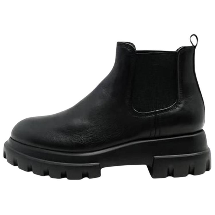 AGL Leather Ankle Length Chelsea Boots Women's Black