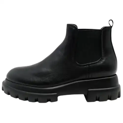 AGL Leather Ankle Length Chelsea Boots Women's Black