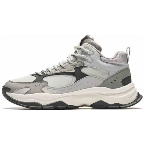 Anta Life Collection Vintage Fashion, Fleece Lined Slip Resistant, Abrasion Resistant, Thermal High top Casual Shoes