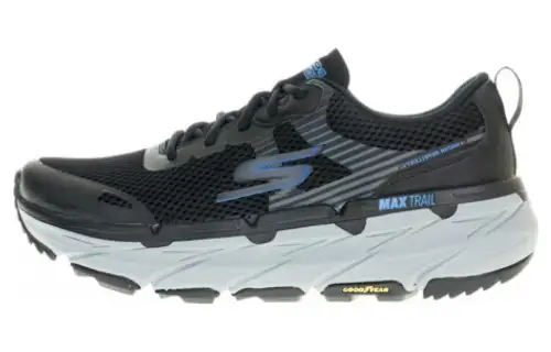 Skechers Max Cushioning Premier Trail Cushioning Abrasion Resistant Breathable Low top Sports Casual Shoes Black Gray