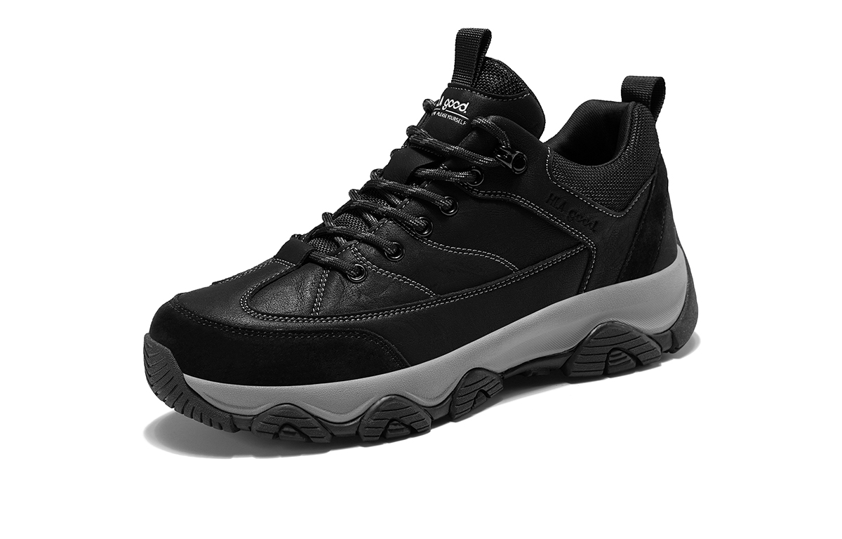 HLA Outdoor Shoes Men’s Low Top Black Gray, Khaki