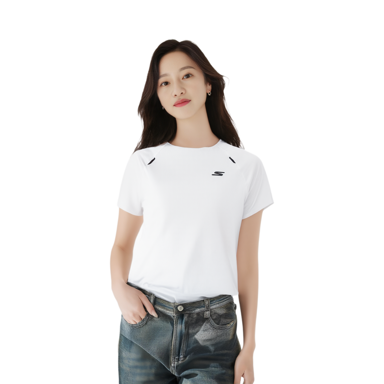Skechers T Shirt Women’s Bright White