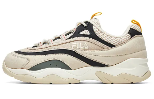 FILA FUSION Ray 1 Textile, Synthetic Leather Low top Casual Shoes Men's Beige Umber