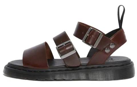 Dr. Martens Gryphon Brando Unisex Charro Brando Gladiator Sandals Dark Brown