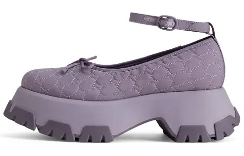 CHARLES&KEITH Eco Friendly Material Unlined Shoes Women's Light Purple