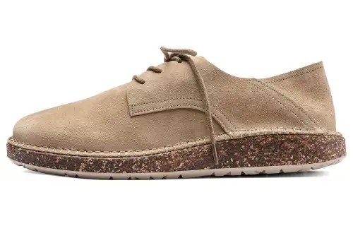 Birkenstock Low top Skateboard Shoes Unisex Light Brown Narrow