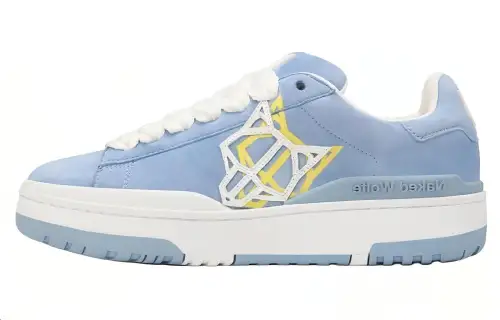 Naked Wolfe Archive Leather Low top Skateboard Shoes Women's Blue