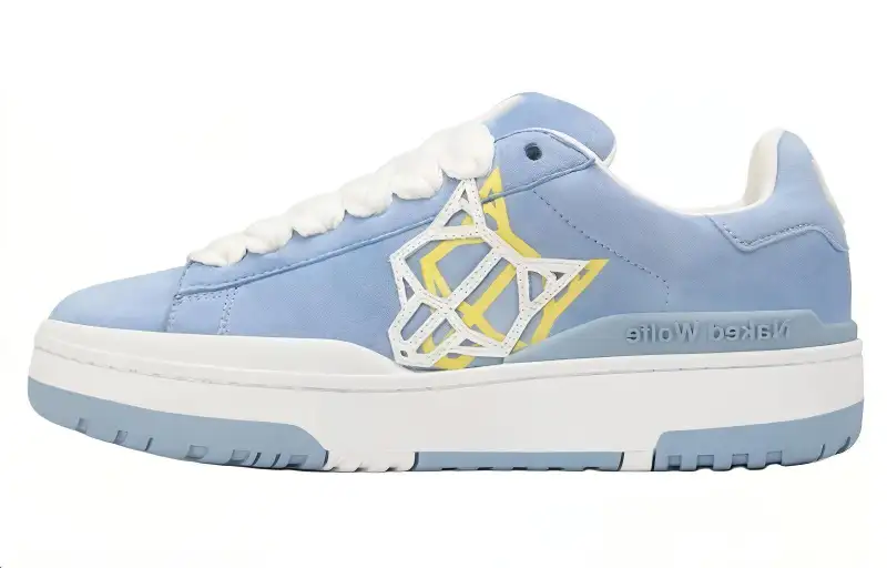 Naked Wolfe Archive Leather Low top Skateboard Shoes Women's Blue