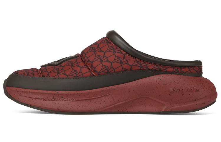 Naked Wolfe Rubber Sole Abrasion Resistant Closed Toe Slippers Men's Red