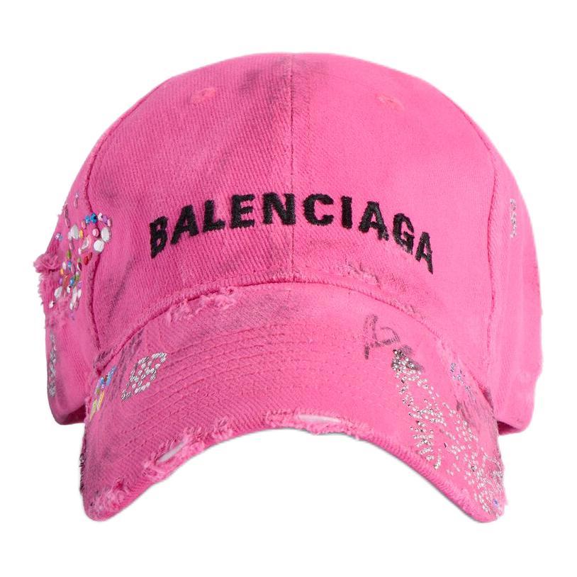 Мужская кепка Balenciaga Graffiti Cap (розовая)