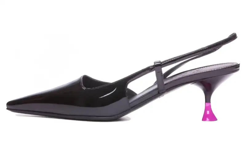 3JUIN Kira Square-Toe Slingback Pumps