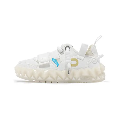 OETZI Ice Man Oz Fabric Stylish Skateboarding Shoes Unisex White
