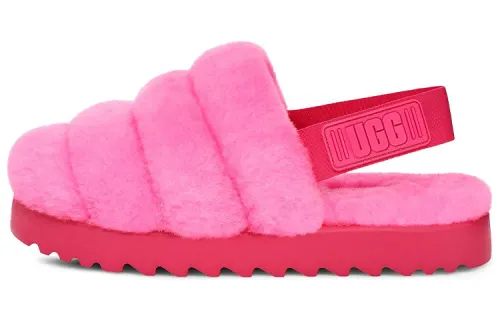 UGG SUPER FLUFF SLIPPER Shearling Slippers Women's Pink
