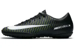 Nike TF Turf Cushioning Slip Resistant Abrasion Resistant Soccer Shoes Men's Black