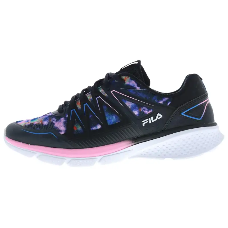 FILA Memory Speedstride Revo Black White Pink Women's