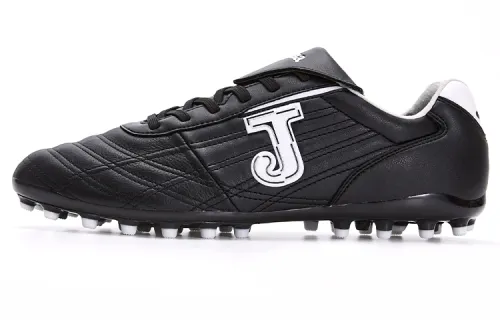 Joma MG Multi Ground Leather Abrasion Resistant Coverage Soccer Shoes Men's Black