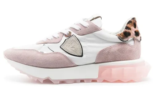 PHILIPPE MODEL Leather Low top Casual Shoes Women's Pink White