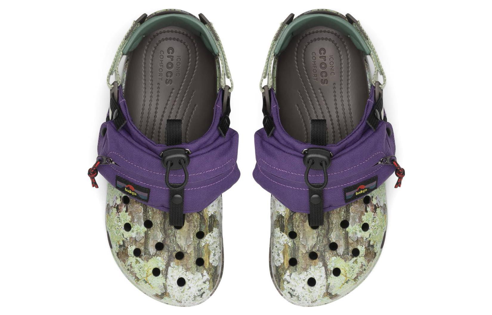 Crocs x Bodega All Terrain 'NICT TECH' Clogs Sports Sandals Unisex Purple Green