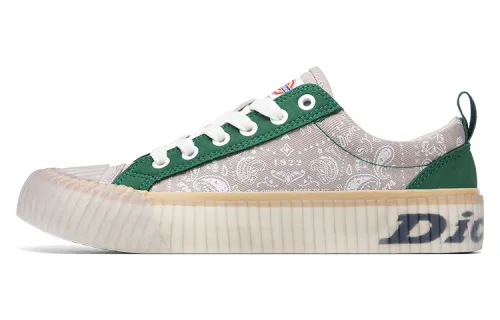 Dickies Slip Resistant Abrasion Resistant Low top Canvas Shoes Men's Light Khaki Green