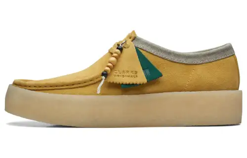 clarks Originals Wooden-beads Suede Boat Shoes