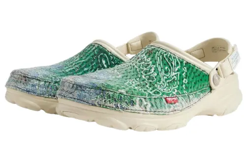 Levis/ X PROLETA RE ART x Crocs Slip Resistant Abrasion Resistant Closed Toe Slippers Unisex Green