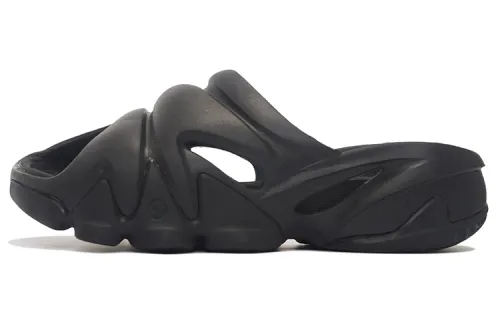 Li Ning Quiet Abrasion Resistant Slide Slippers Men's Black