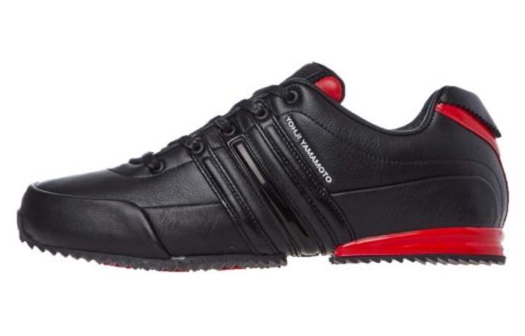 Y 3 Leather Comfortable And Lightweight Abrasion Resistant Low top Casual Shoes Unisex Black
