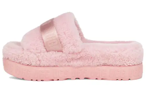 UGG Fluffita Thick Sole Pink Slippers Women's