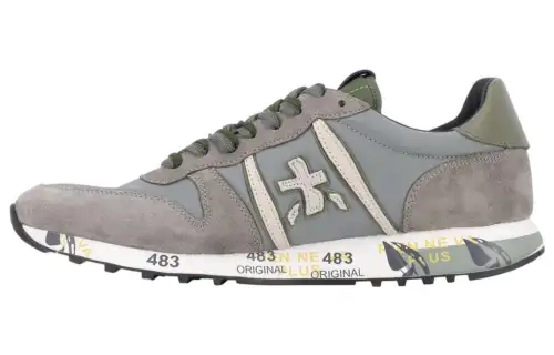 PREMIATA Leather Low top Casual Shoes Men's Gray