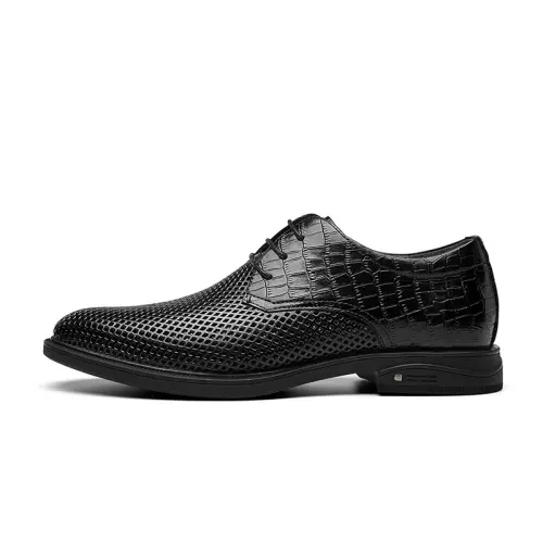 CARTELO Cow Leather Dress Shoes Men's Black