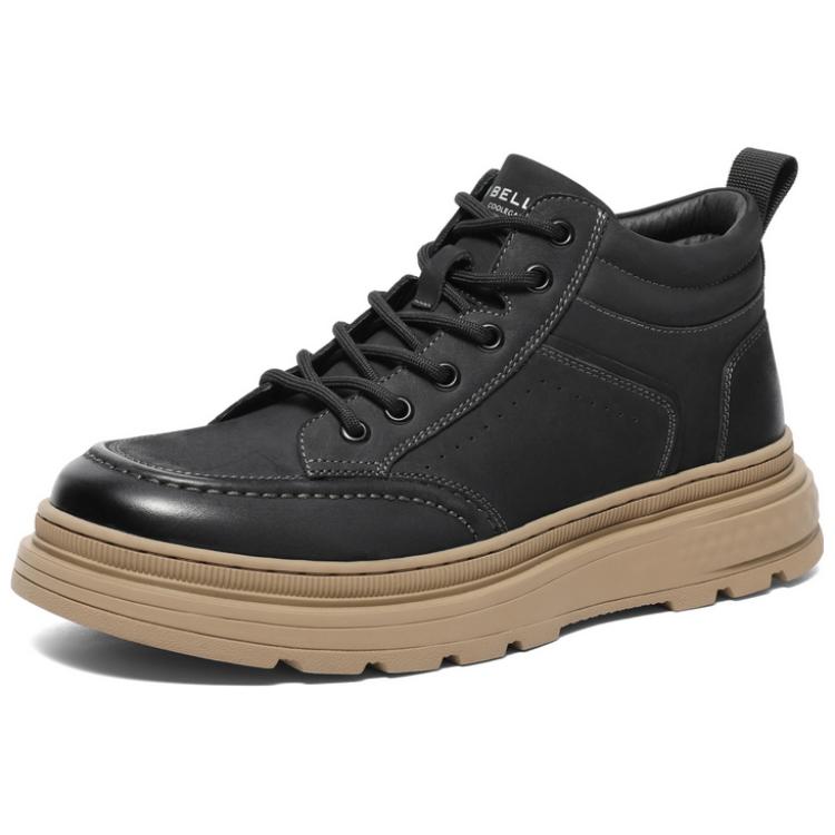 BELLE Vintage Polished Workwear, Platform High Top Fashion Casual Versatile Comfortable, Fleece Lined Thermal