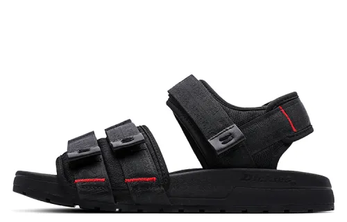 Dickies Hook and Loop, Open Toe Flat Soft Sole Beach Sports Sandals Men's Black