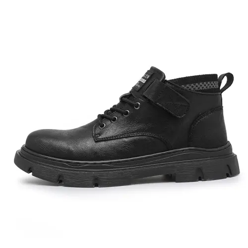 ENRICO COVERI Microfiber Leather Ankle Boots Men's