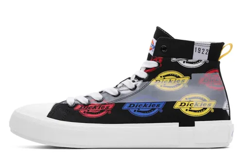Dickies Canvas Shoes Men's High Top Black