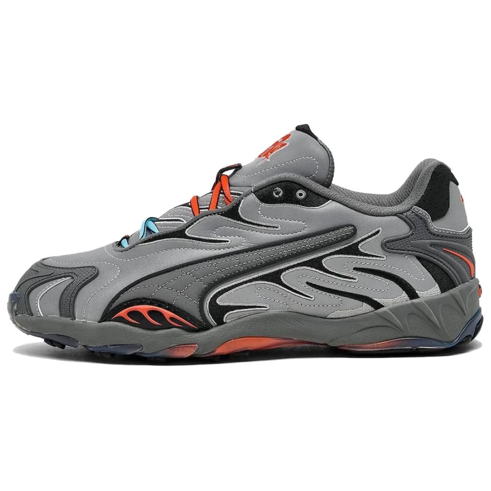 Кроссовки PUMA 405383-01 (серебристо-черные)