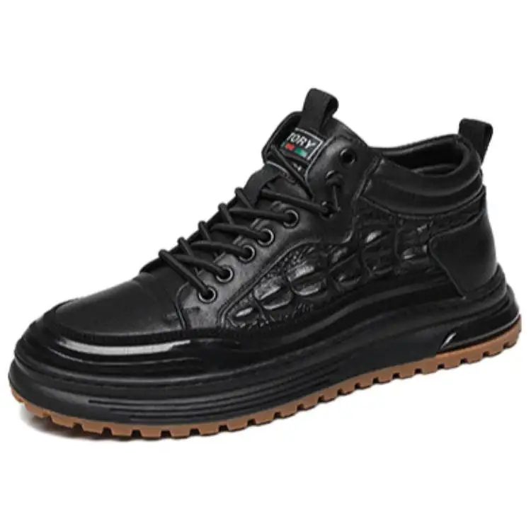 JANE HARLOW Synthetic Leather, Top Grain Cow Leather Lightweight Low top Casual Shoes Men's Black