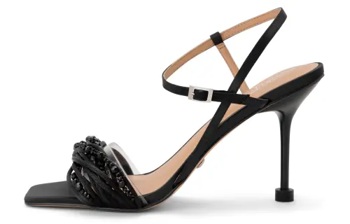CHARLES&KEITH Wedding Slim Heel High Heels 9cm Women's Black