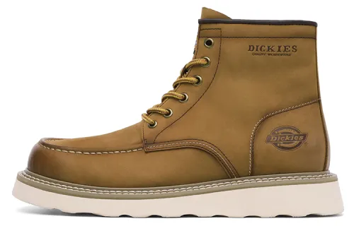 Dickies Short Combat Boots Men's Yellow Brown